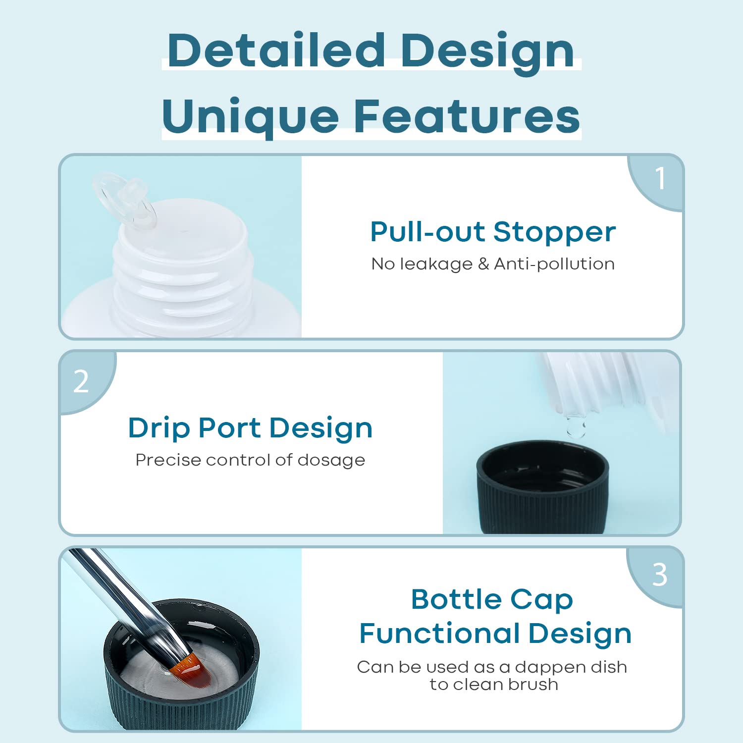 Modelones Poly Gel Slip Solution & Dual-Ended Brush – Beginner Nail Extension Kit for First-Time DIY Manicures at Home