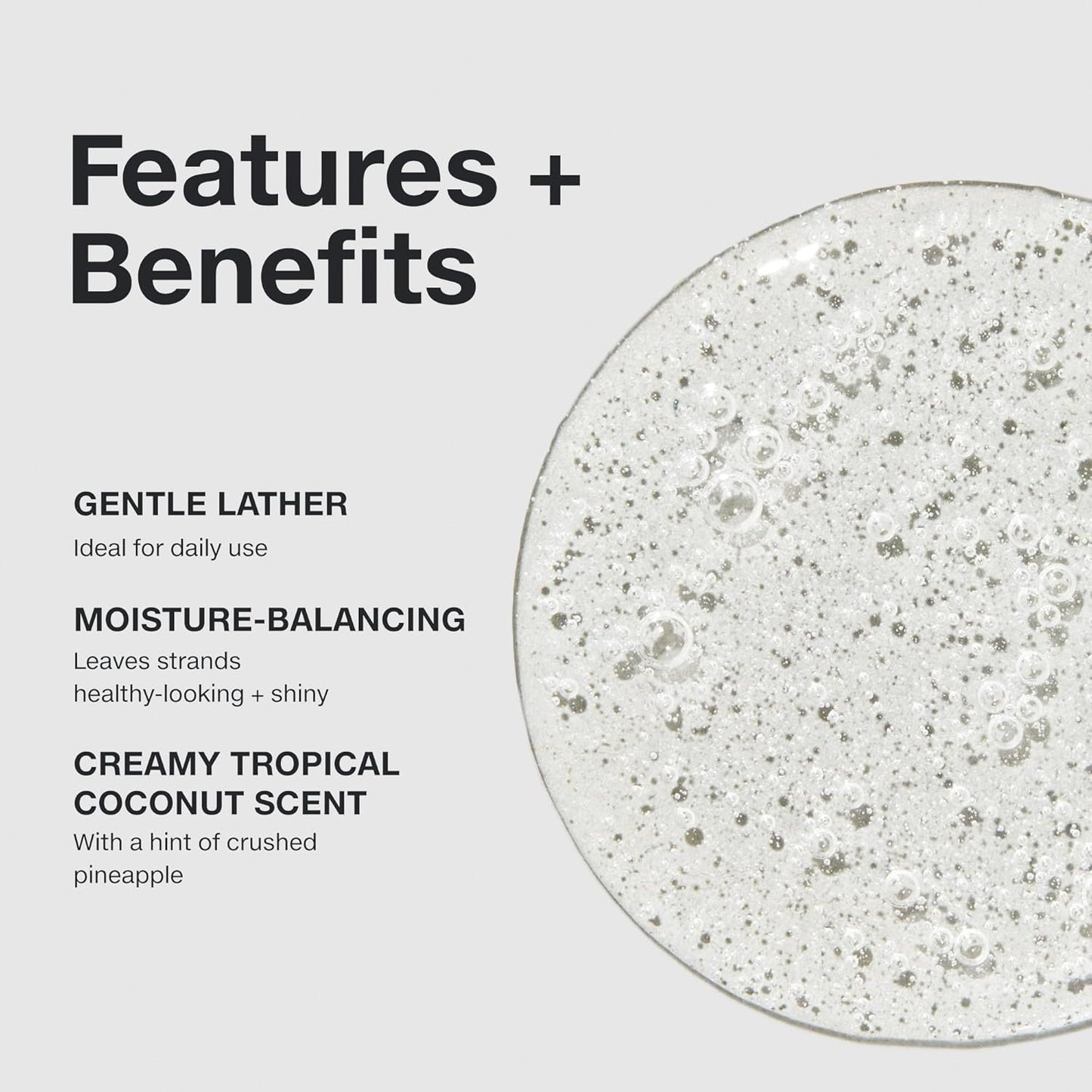 moisture-balancing cleanser that adds manageability and shine