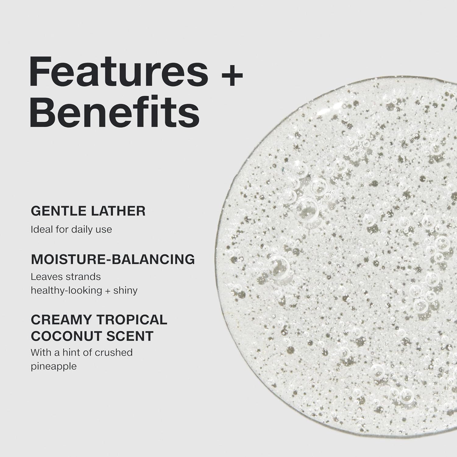 moisture-balancing cleanser that adds manageability and shine