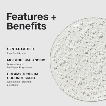 moisture-balancing cleanser that adds manageability and shine
