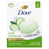 Dove Beauty Bar Cool Moisture Cucumber & Green Tea – Evening Self-Care Bar Soap for Calming Bath Time Ritual