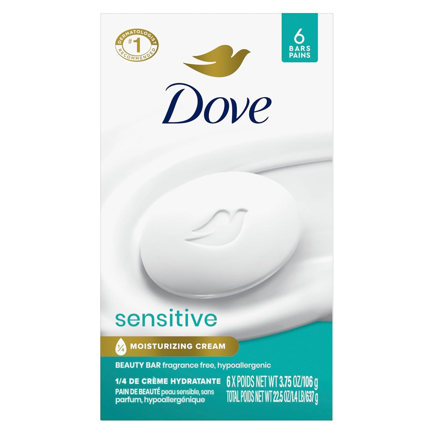 ¼ moisturizing cream formula with plant-based cleansers