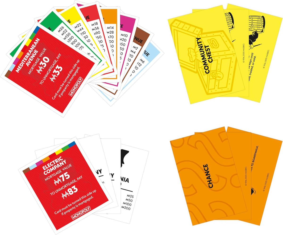 Monopoly Game by Hasbro – Kid-Friendly Classic Board Game for Family Game Night, No Learning Curve, Ages 8+