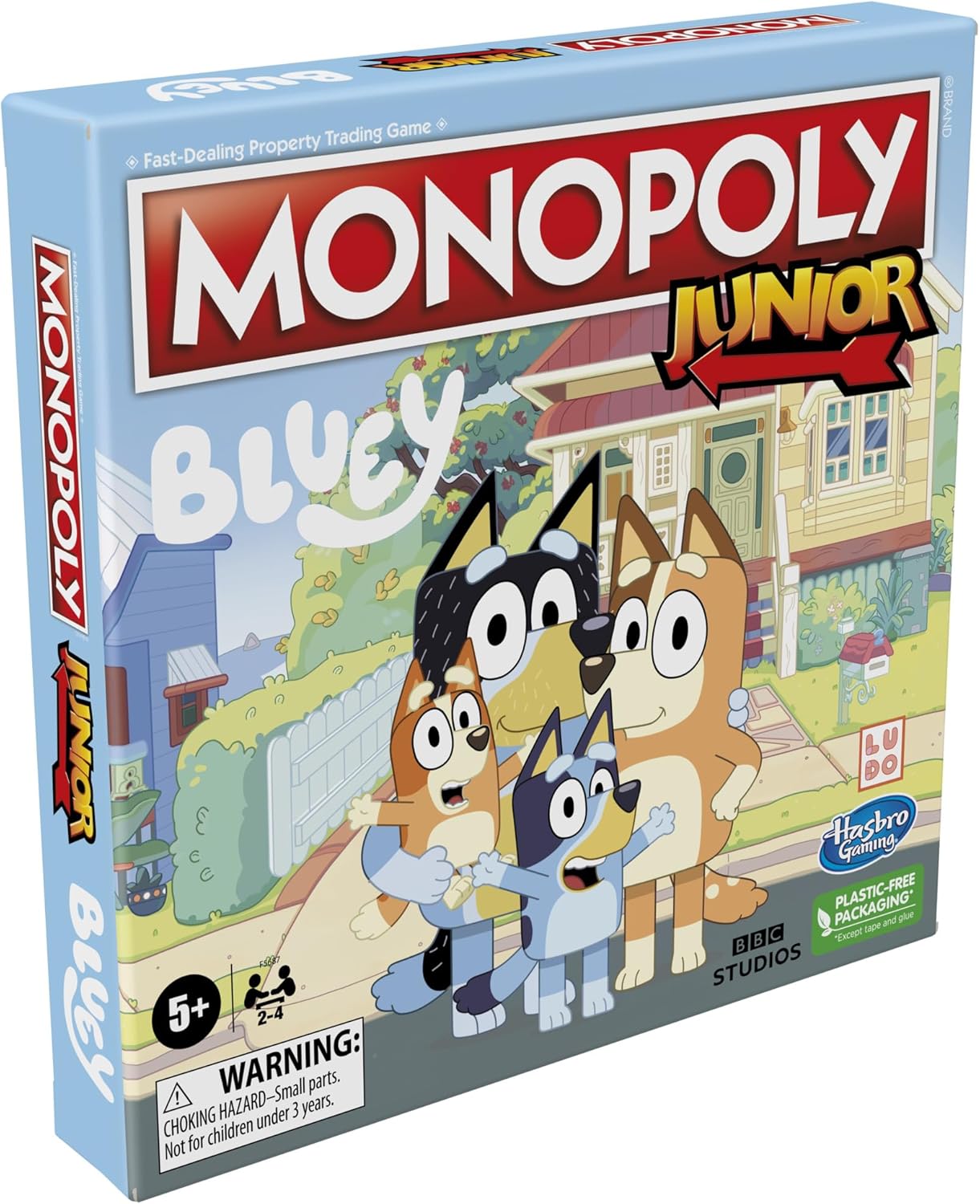 Monopoly Junior Bluey Board Game – Family Board Game for Kids, Ages 5+, 2-4 Players