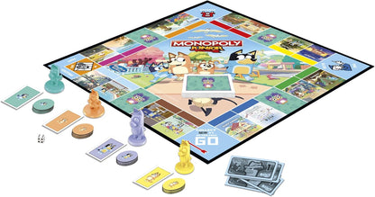 Monopoly Junior Bluey Board Game – Family Board Game for Kids, Ages 5+, 2-4 Players