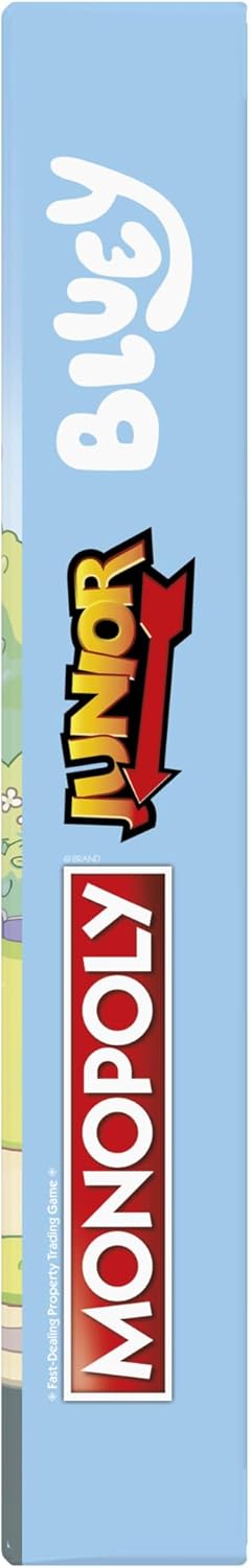 Monopoly Junior Bluey Board Game – Family Board Game for Kids, Ages 5+, 2-4 Players