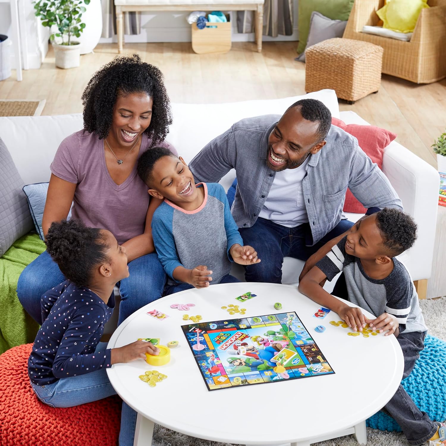 Monopoly Junior Super Mario Edition Board Game – Child-Friendly Family Game for Playdates and Nursery Fun, Ages 5+