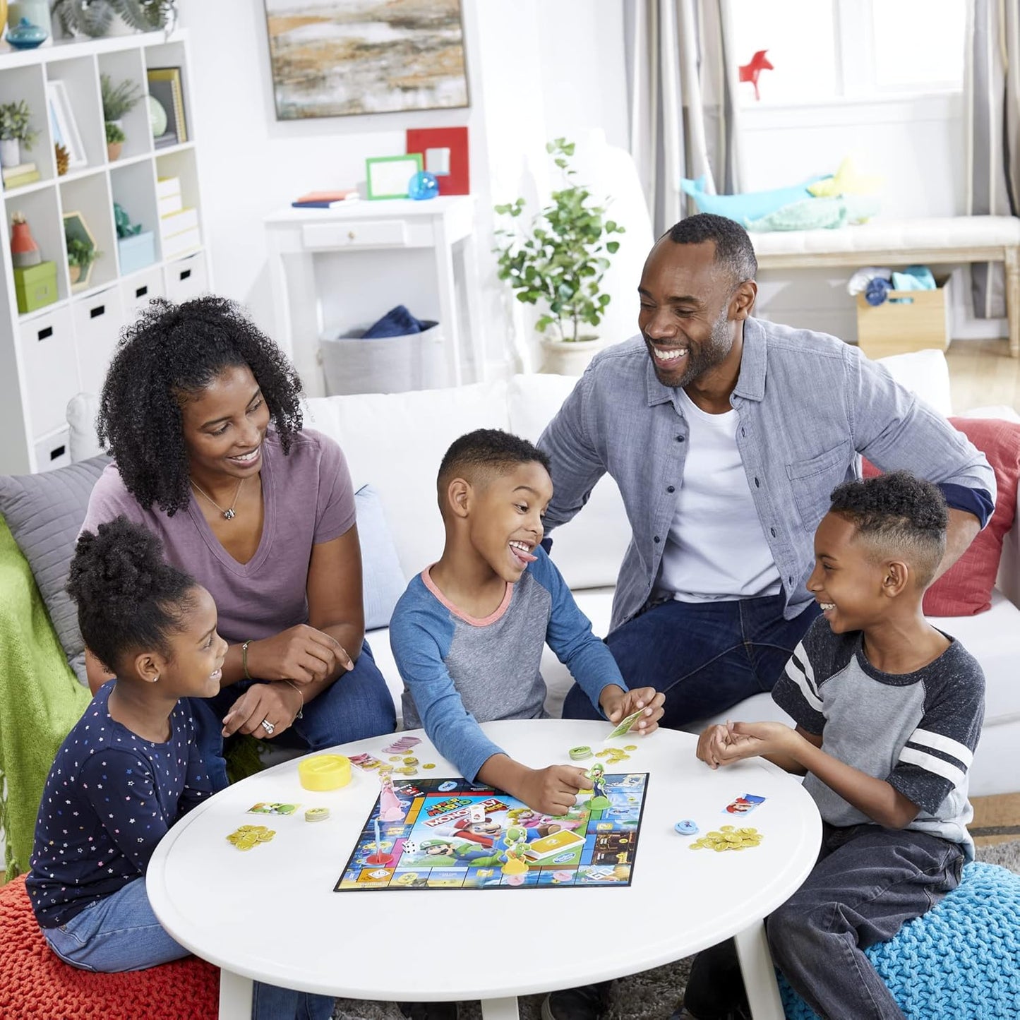 Monopoly Junior Super Mario Edition Board Game – Child-Friendly Family Game for Playdates and Nursery Fun, Ages 5+