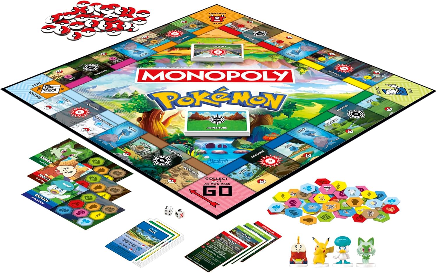 Monopoly Pokémon Edition – Family Board Game for Kids' Bedrooms, Playdates, and Sleepovers