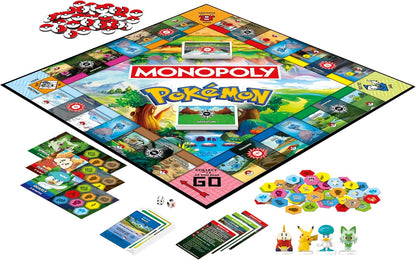 Monopoly Pokémon Edition – Family Board Game for Kids' Bedrooms, Playdates, and Sleepovers