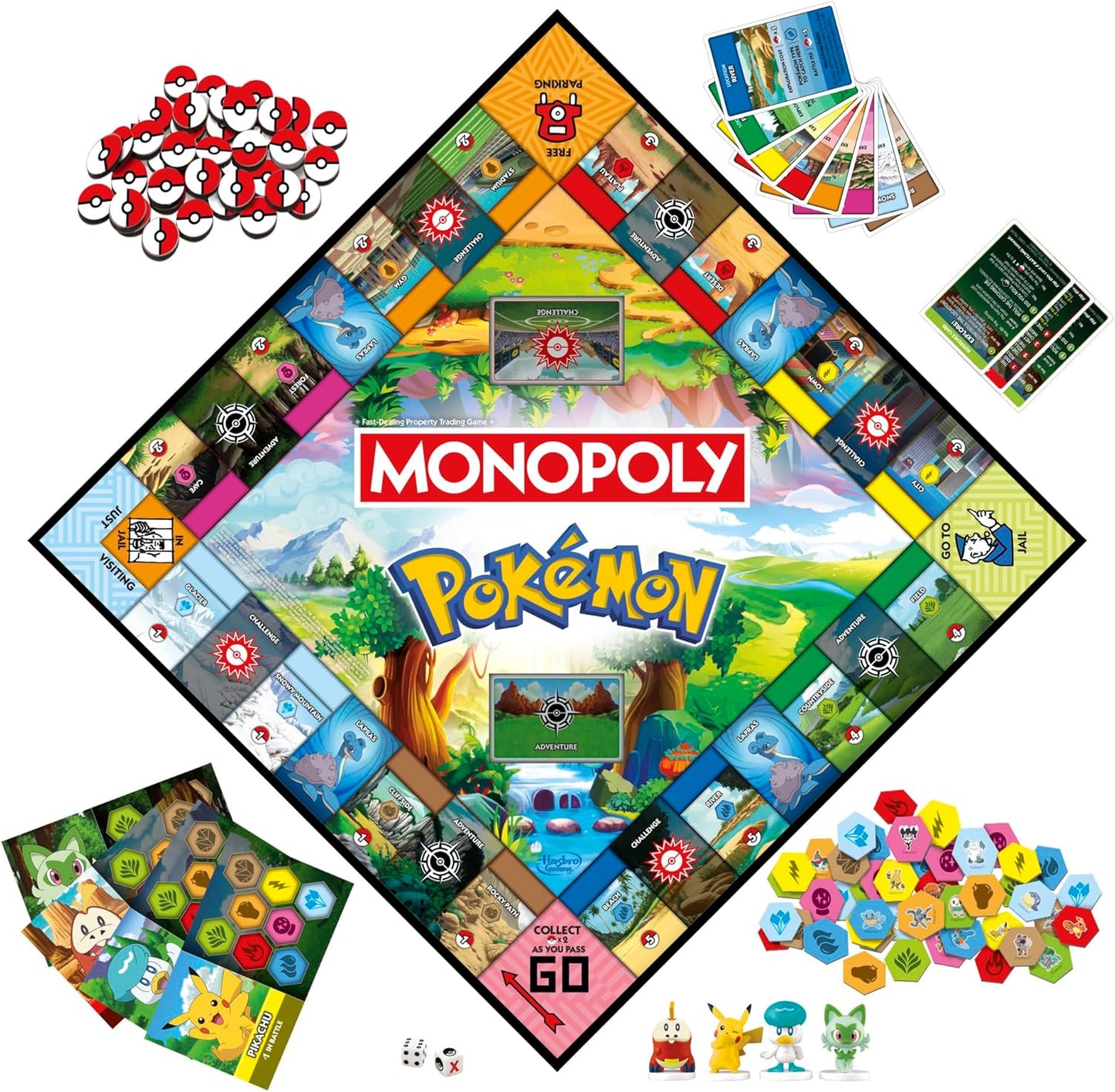 Monopoly Pokémon Edition – Family Board Game for Kids' Bedrooms, Playdates, and Sleepovers