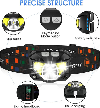 motion sensor mode (wave hand to turn on/off) plus 3-second long-press to power off