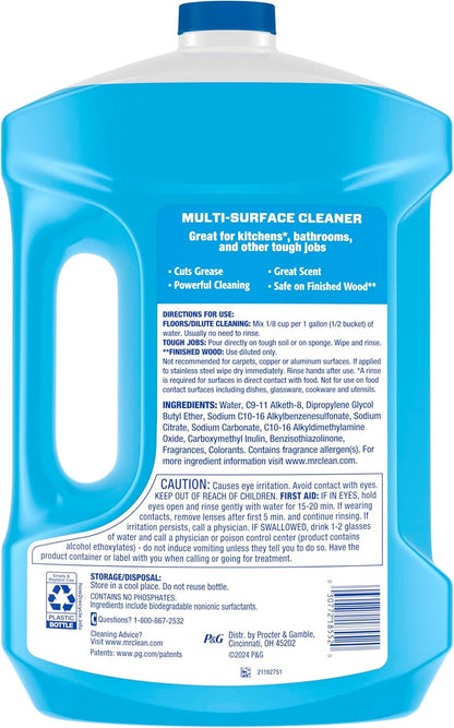 Mr. Clean 2X Concentrated Multi Surface Cleaner with Unstopables Fresh Scent 99 fl oz – One-Bottle Floor and Counter Care for the Clutter-Free Home