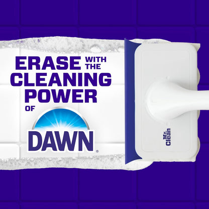 Mr. Clean Magic Eraser Shower & Tub Scrubber for Busy Professionals, Soap Scum and Hard-Water Stain Remover for Master and Guest Bathrooms