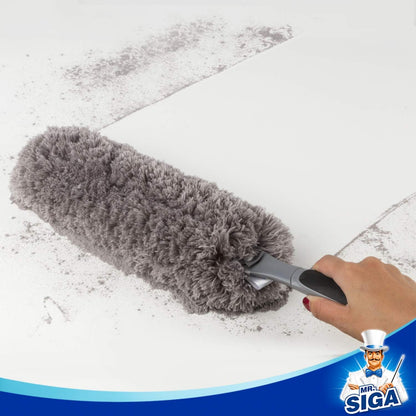 MR.SIGA Extendable Microfiber Duster – Electronics and Workstation Dusting Tool for Remote Professionals