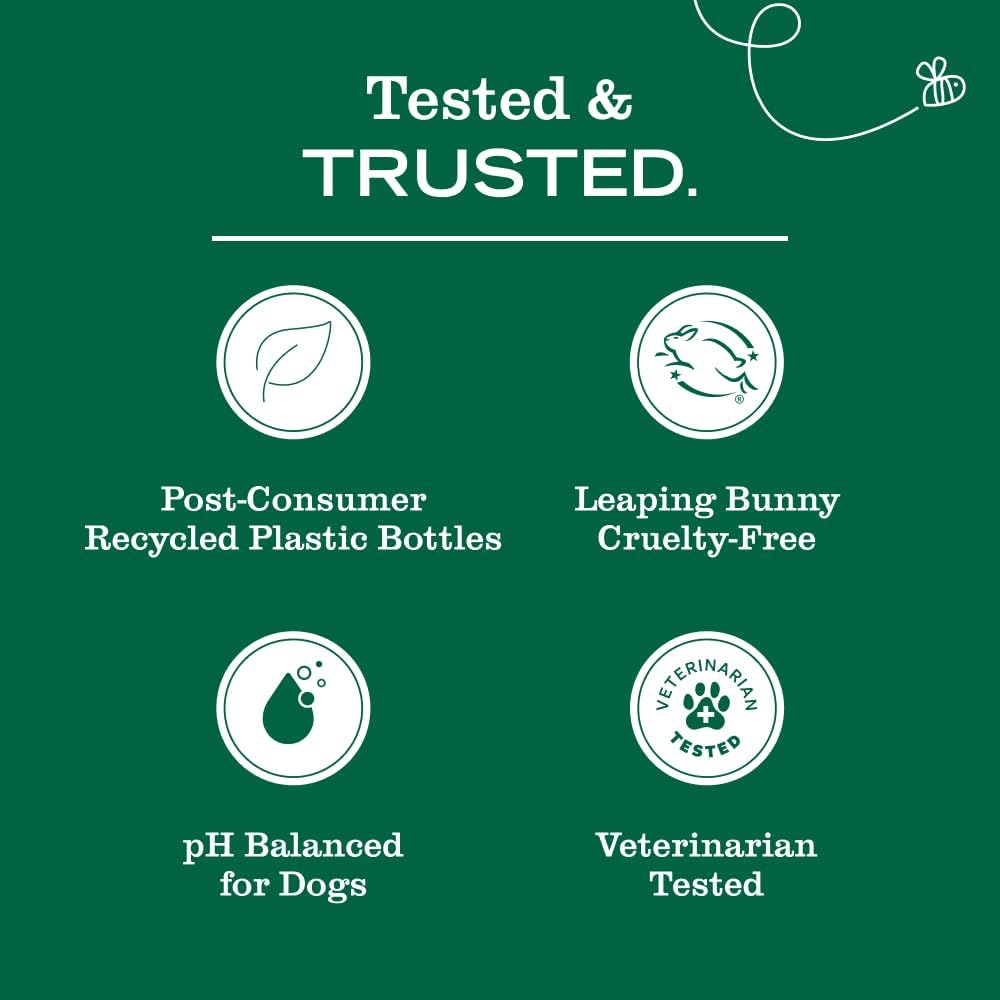Mrs. Meyer's Clean Day 3-in-1 Dog Shampoo for a Calming At-Home Bath Ritual, White Peach & Sweet Chamomile