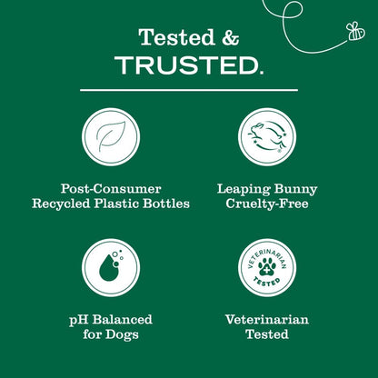 Mrs. Meyer's Clean Day 3-in-1 Dog Shampoo for a Calming At-Home Bath Ritual, White Peach & Sweet Chamomile