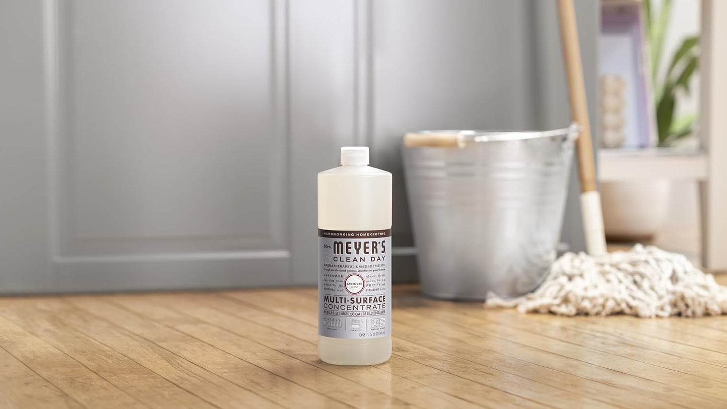 Mrs. Meyer's Clean Day Multi-Surface Concentrate – Lavender Scented Cleaner Styled for Cozy Living Room and Open-Plan Spaces