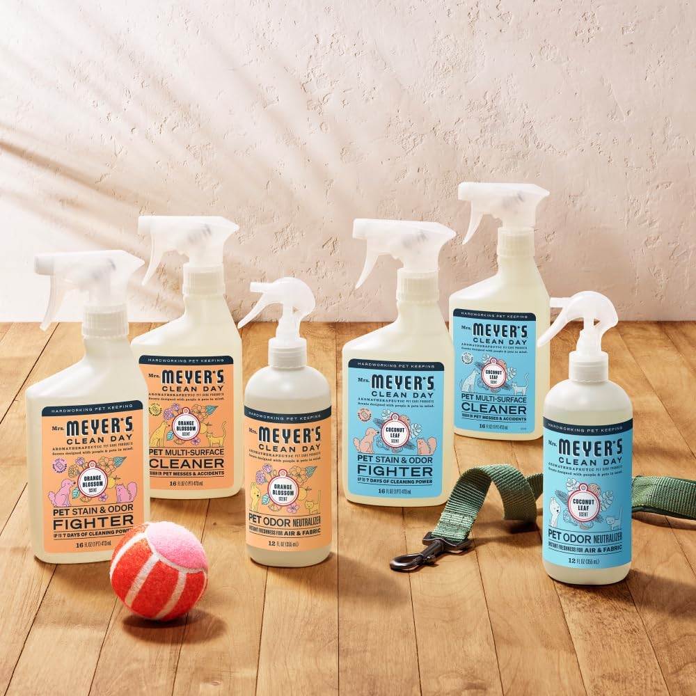 Mrs. MEYER'S CLEAN DAY Pet Stain & Odor Fighter – Living Room Reset Spray for Self-Care Sundays
