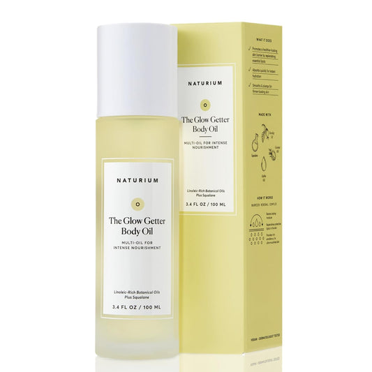 multi-oil formula with olive, jojoba, rosehip, sea buckthorn, and squalane
