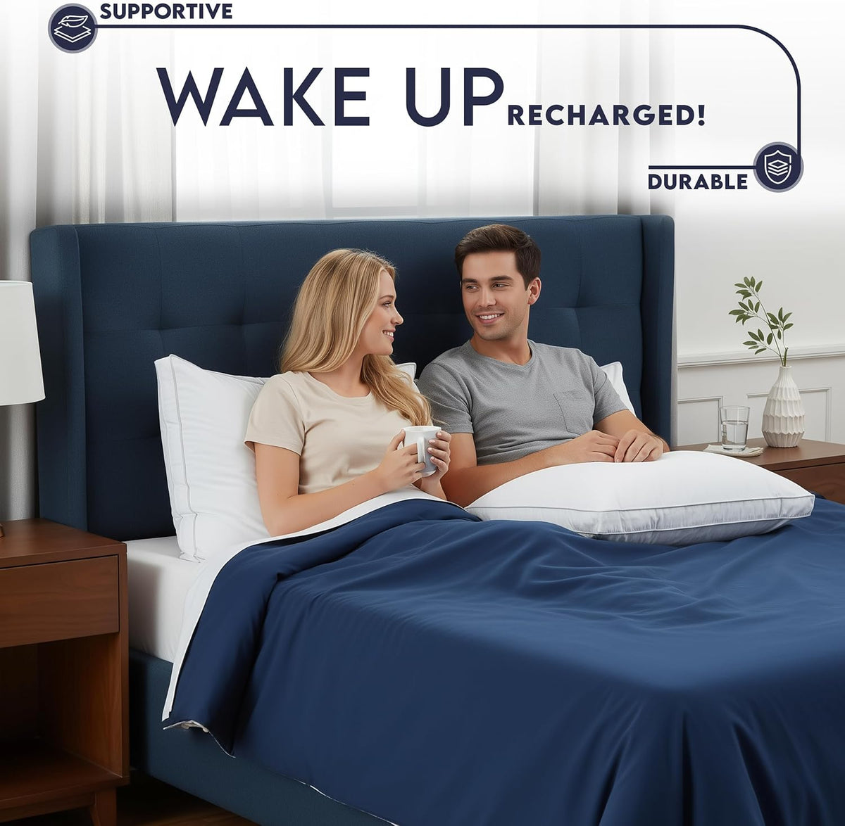 multi-position sleeper compatibility — back, side, and stomach support
