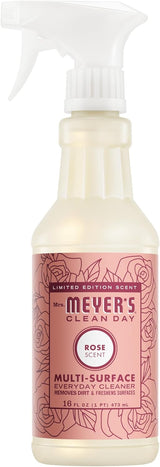 Mrs. Meyer's Clean Day Multi-Surface Cleaner, Rose Scent 16 Fl Oz – Mindful Cleaning Ritual for Self-Care Focused Homemakers