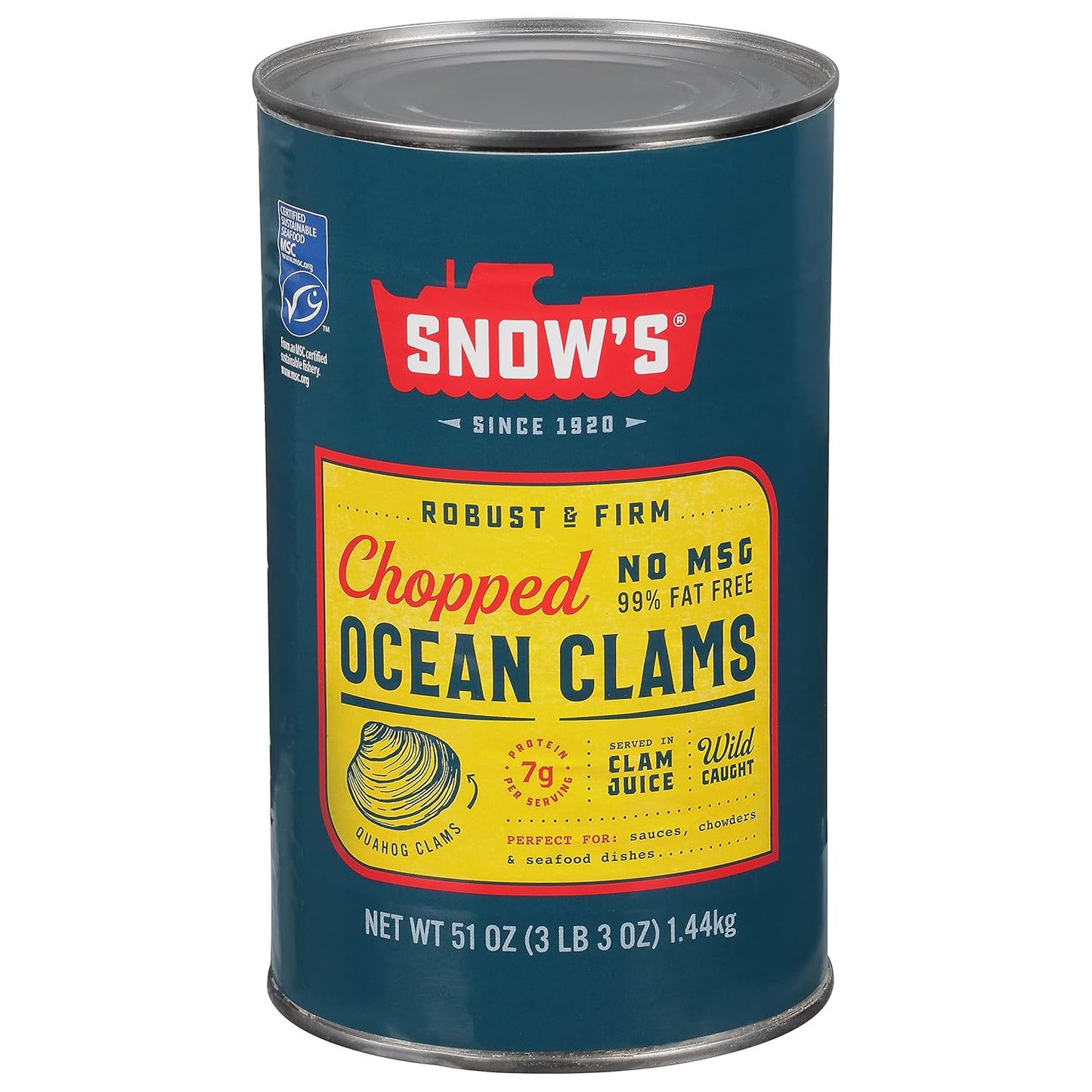 multiple can sizes available: 6.5 oz, 15 oz, and foodservice 51 oz