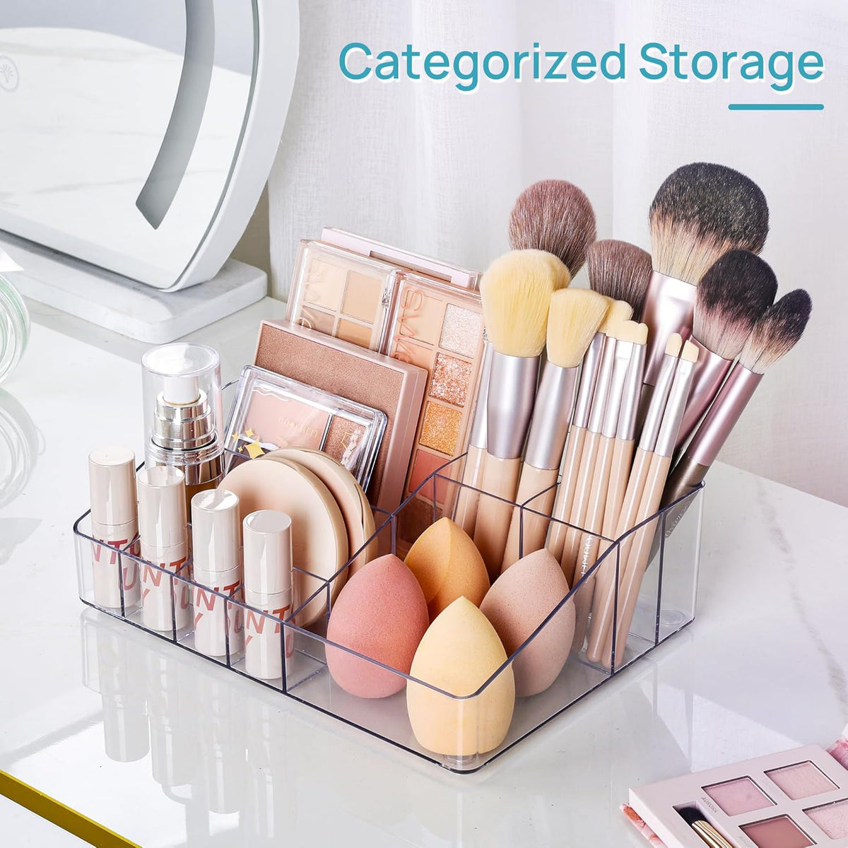 multiple compartment sizes for varied product dimensions
