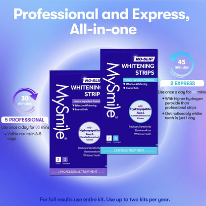 MySmile Teeth Whitening Strips – Sensitive Teeth Wellness Kit for a Mindful Bedtime Wind-Down