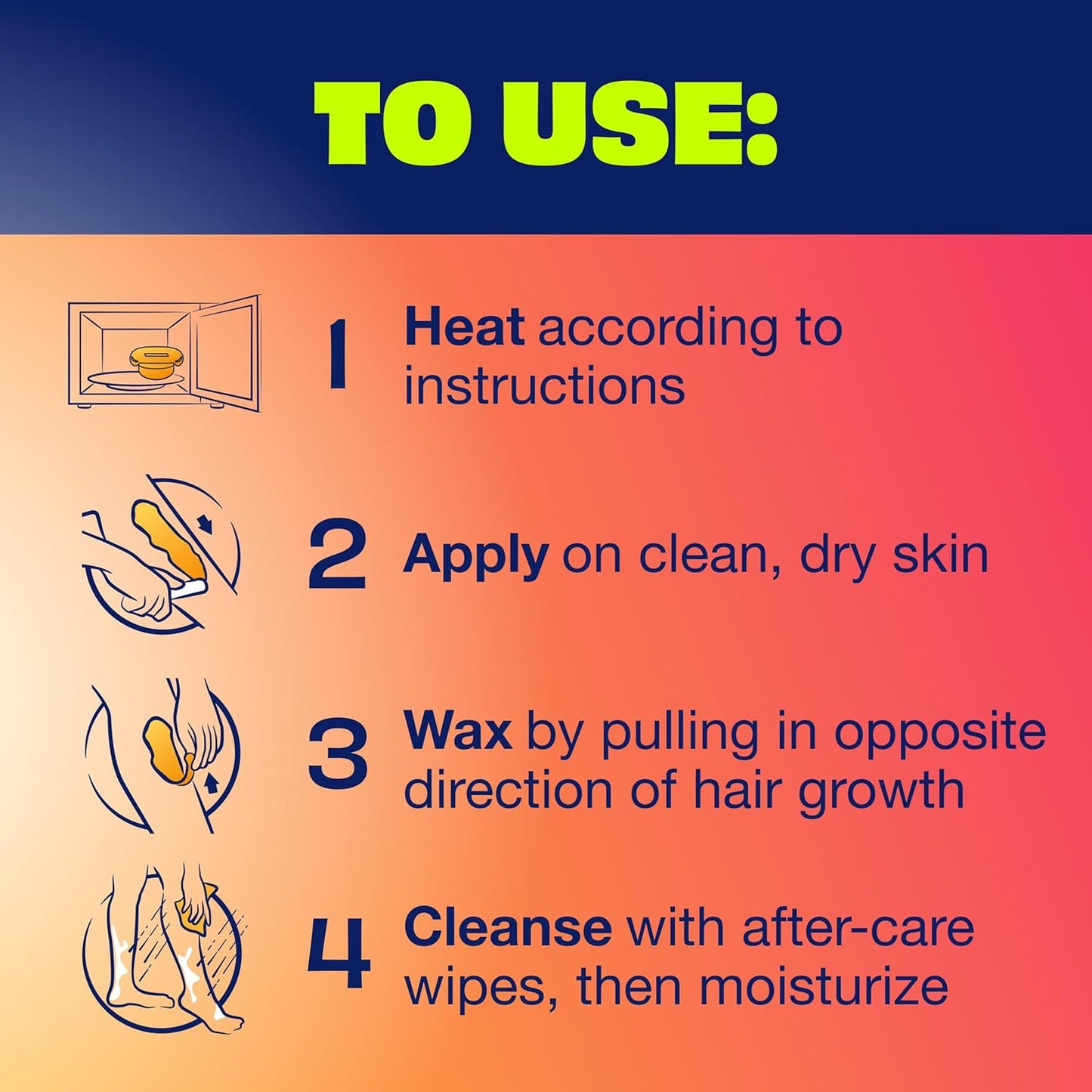 Nair Lux Wax French Formula Stripless Hot Wax – Premium At-Home Hair Removal Kit