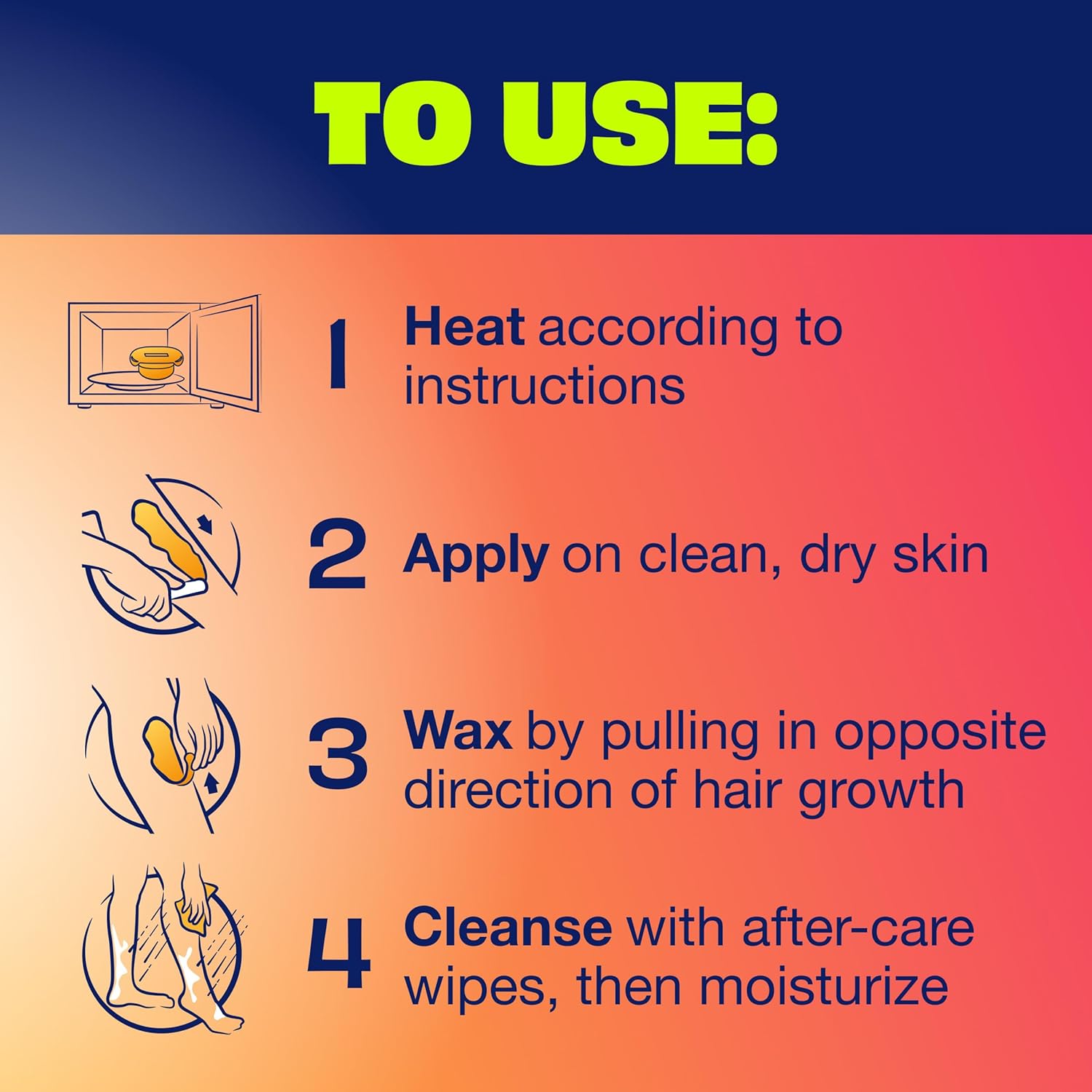 Nair Lux Wax French Formula Stripless Hot Wax – Premium At-Home Hair Removal Kit