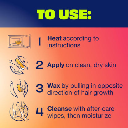 Nair Lux Wax Stripless Hot Wax Kit – Spa-Quality Hair Removal Ritual for Home Self-Care