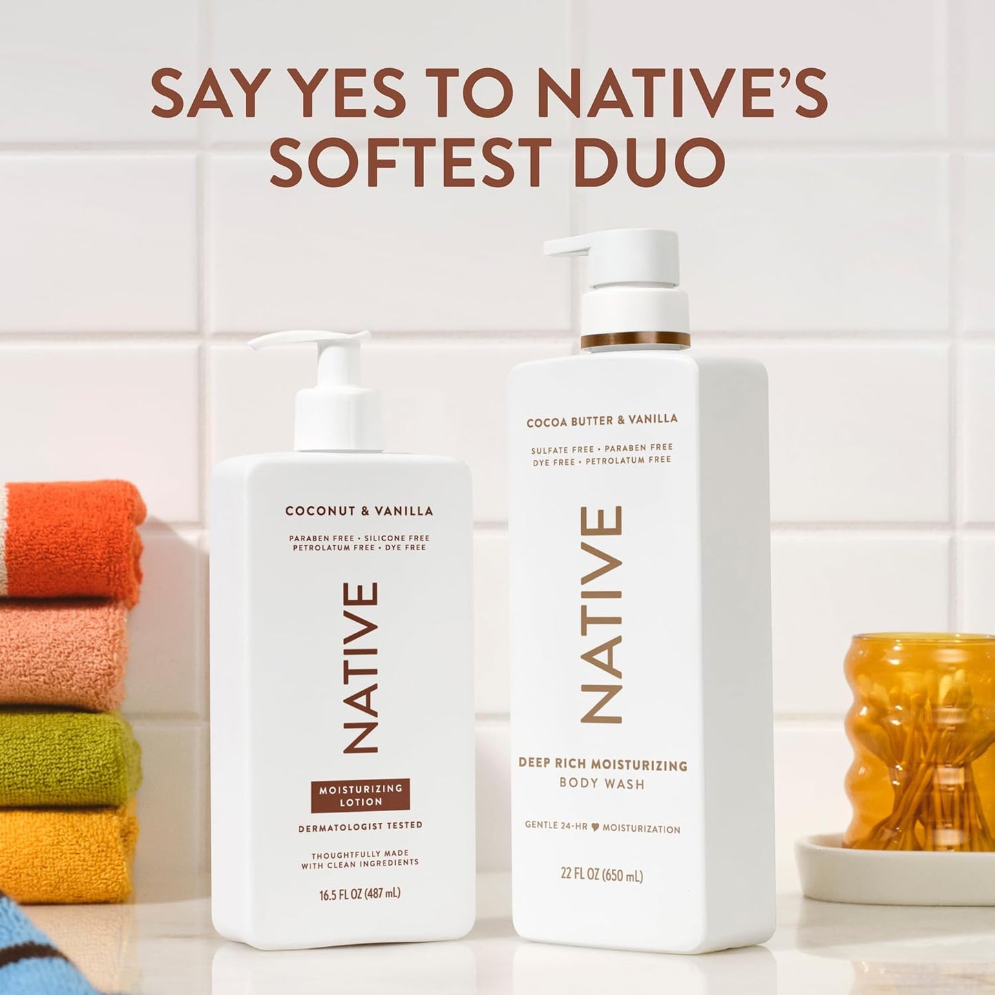 Native Body Lotion Coconut & Vanilla – Nightly Post-Shower Moisturizer for a Mindful Self-Care Ritual
