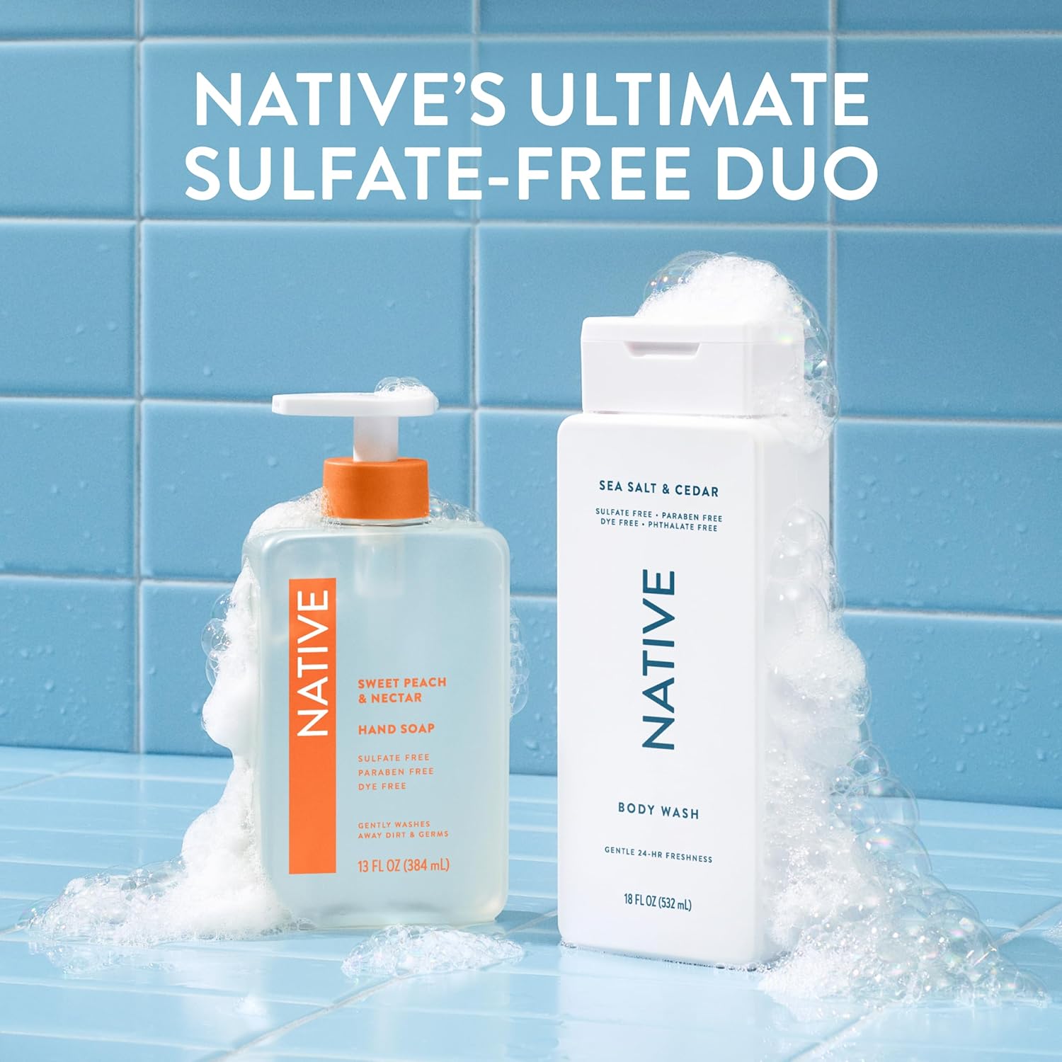Native Body Wash for Yoga Room and Meditation Shower, Long-Lasting Scented Plant-Based Cleanser
