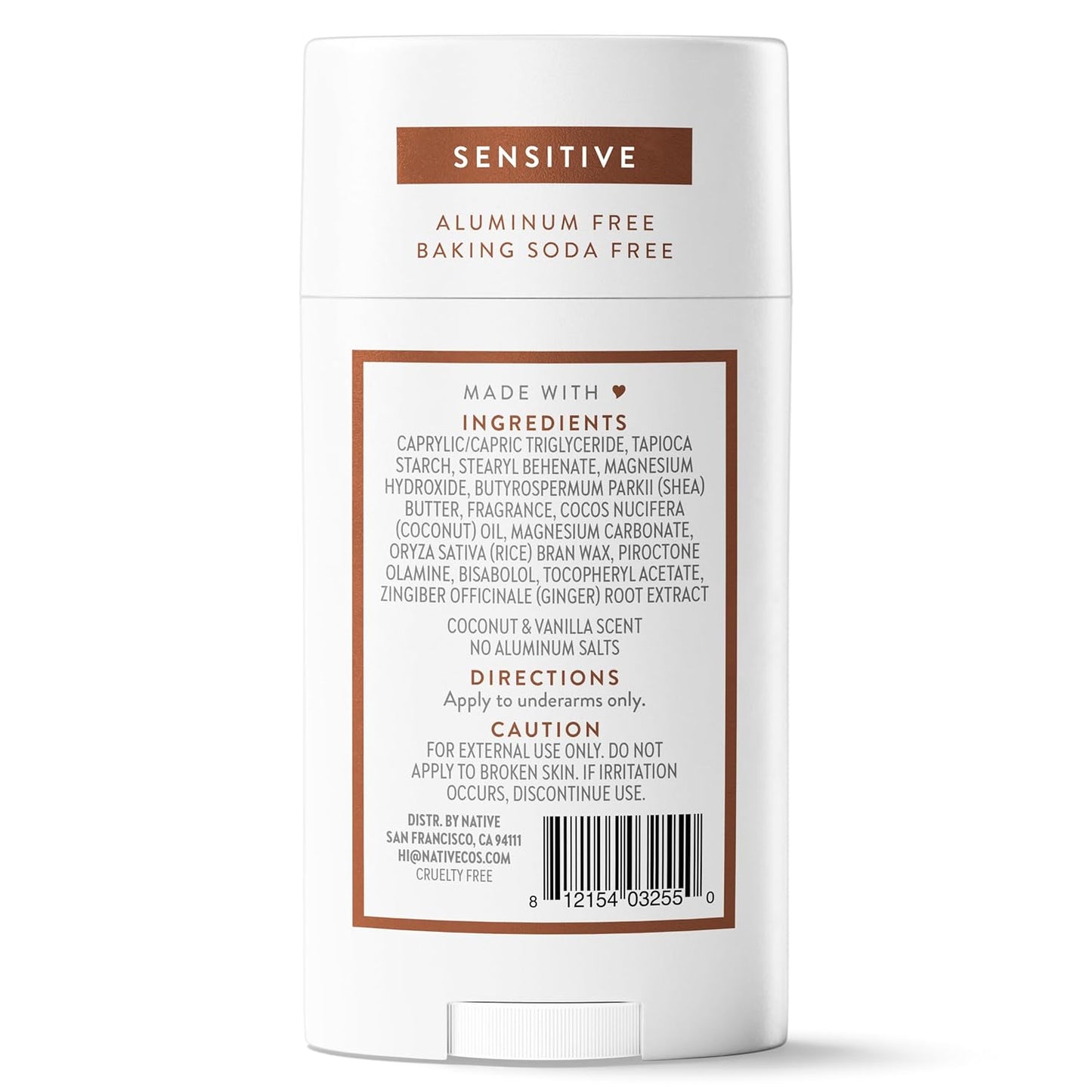 Native Deodorant for Sensitive Skin – Aluminum-Free Baking Soda Stick for Mindful Morning Self-Care Rituals
