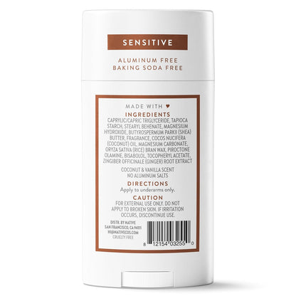 Native Deodorant for Sensitive Skin – Aluminum-Free Baking Soda Stick for Mindful Morning Self-Care Rituals