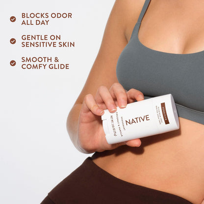 Native Deodorant for Sensitive Skin – Aluminum-Free Baking Soda Stick for Mindful Morning Self-Care Rituals