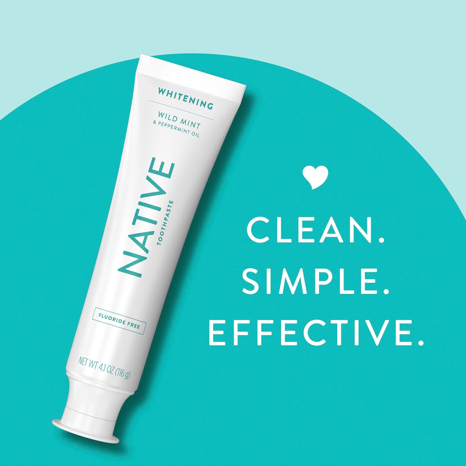 Native Fluoride Free Toothpaste – Mindful Nightly Brushing Ritual with Wild Mint & Peppermint Oil, 4.1oz (Pack of 3)