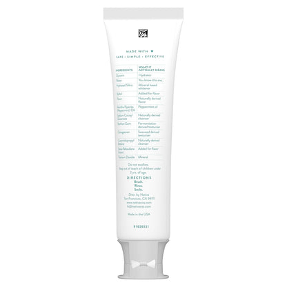 Native Fluoride Free Toothpaste – Safe Kids 2+ Family Brushing with Wild Mint Flavor, 4.1oz (Pack of 3)