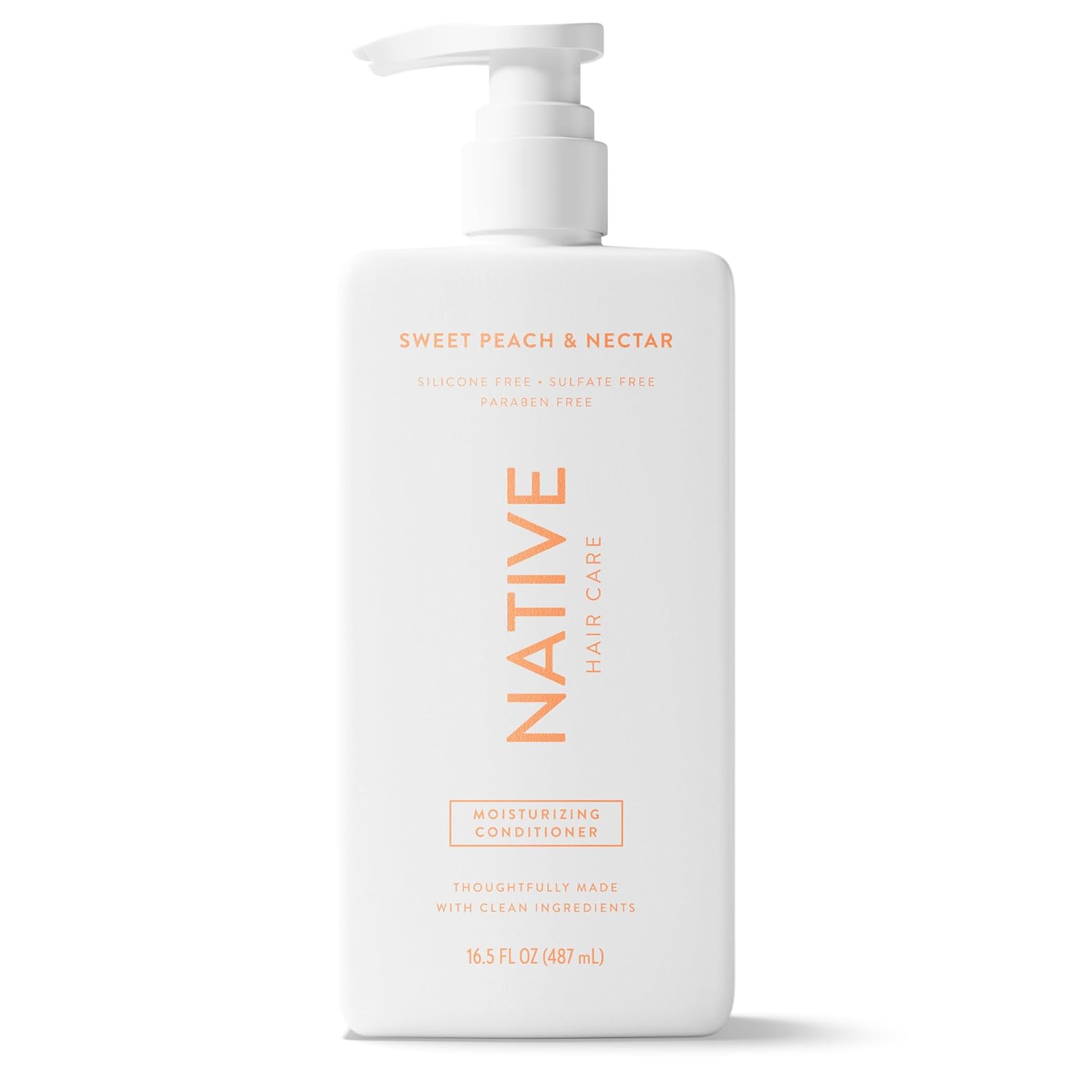 Native Moisturizing Conditioner Sweet Peach & Nectar – Clean 10-Ingredient Formula for a Clutter-Free Bathroom