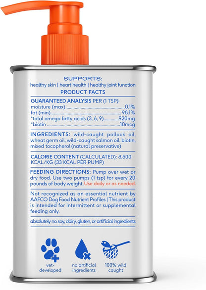 Native Pet Wild Alaskan Salmon Oil – Morning Feeding Station Supplement for Senior Dog Joint Mobility and Heart Health