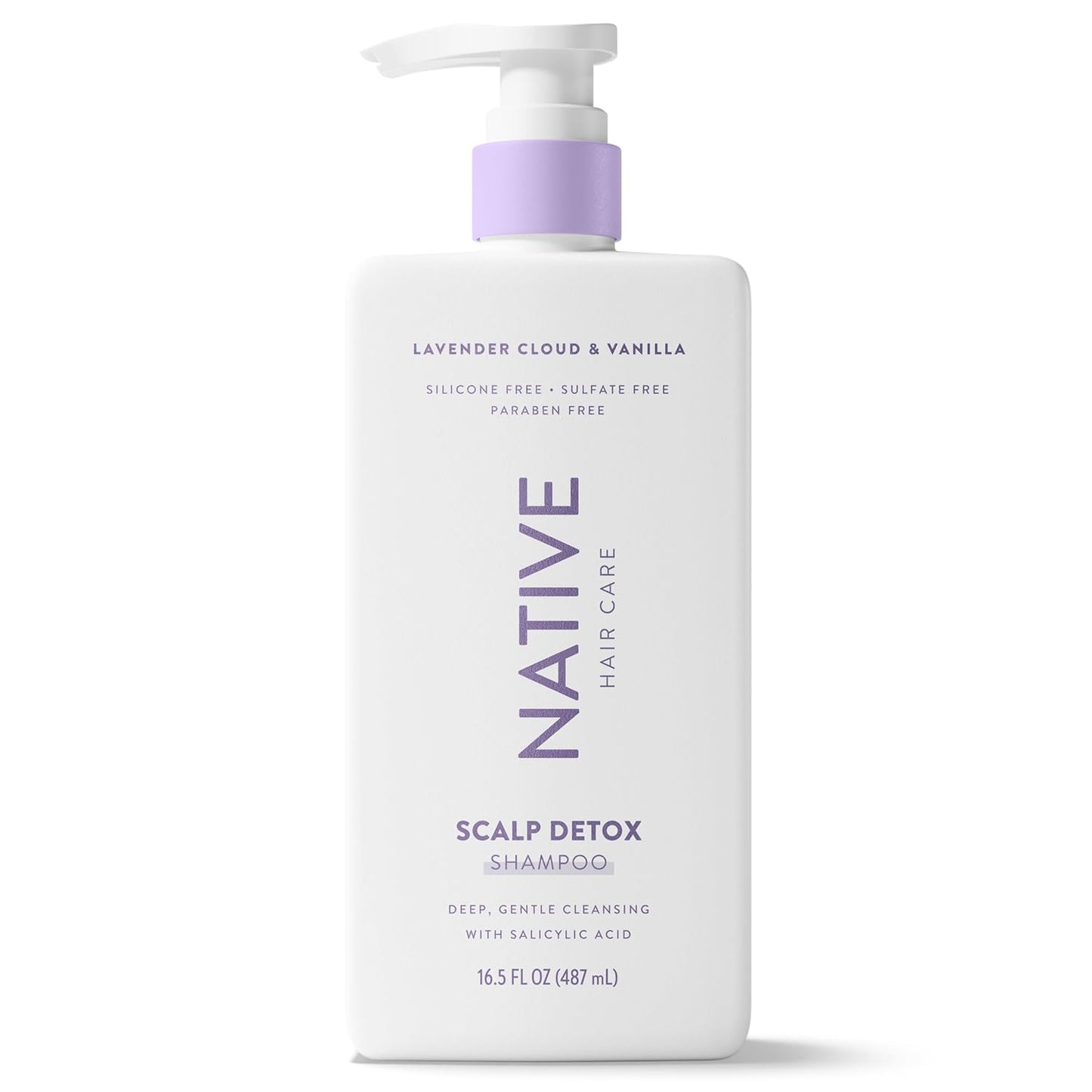 Native Scalp Detox Shampoo Lavender Cloud & Vanilla 16.5 fl oz – Calming Scent Blend for Yoga Room & Meditation Self-Care