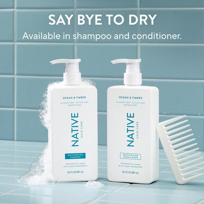 Native Shampoo and Conditioner – Personal Care Ritual for Home Bath, Sulfate-Free Hair Care for Sensitive Scalps