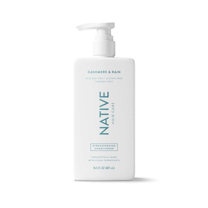 Native Strengthening Conditioner Cashmere & Rain 16.5 fl Oz – Thoughtful Birthday Gift for Women Who Love Clean Beauty and Self-Care