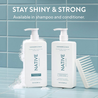 Native Strengthening Conditioner Cashmere & Rain 16.5 fl Oz – Thoughtful Birthday Gift for Women Who Love Clean Beauty and Self-Care