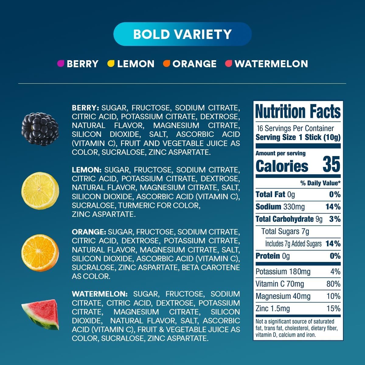 natural color sources only (fruit/vegetable juices, turmeric, spirulina, beta carotene) with zero fd&c dyes