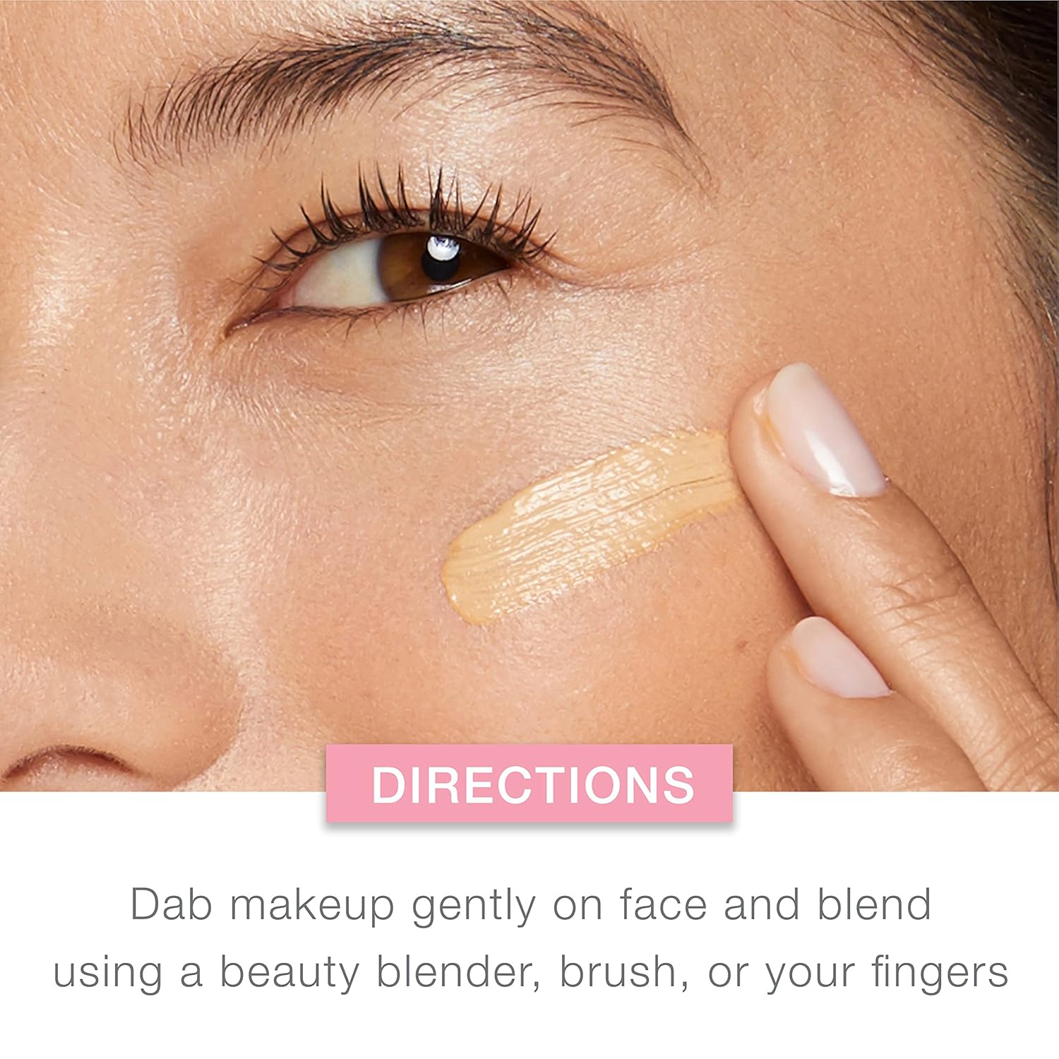 natural finish suitable for normal to dry skin types