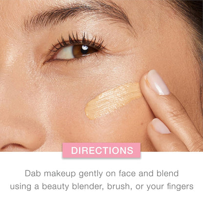 natural finish suitable for normal to dry skin types