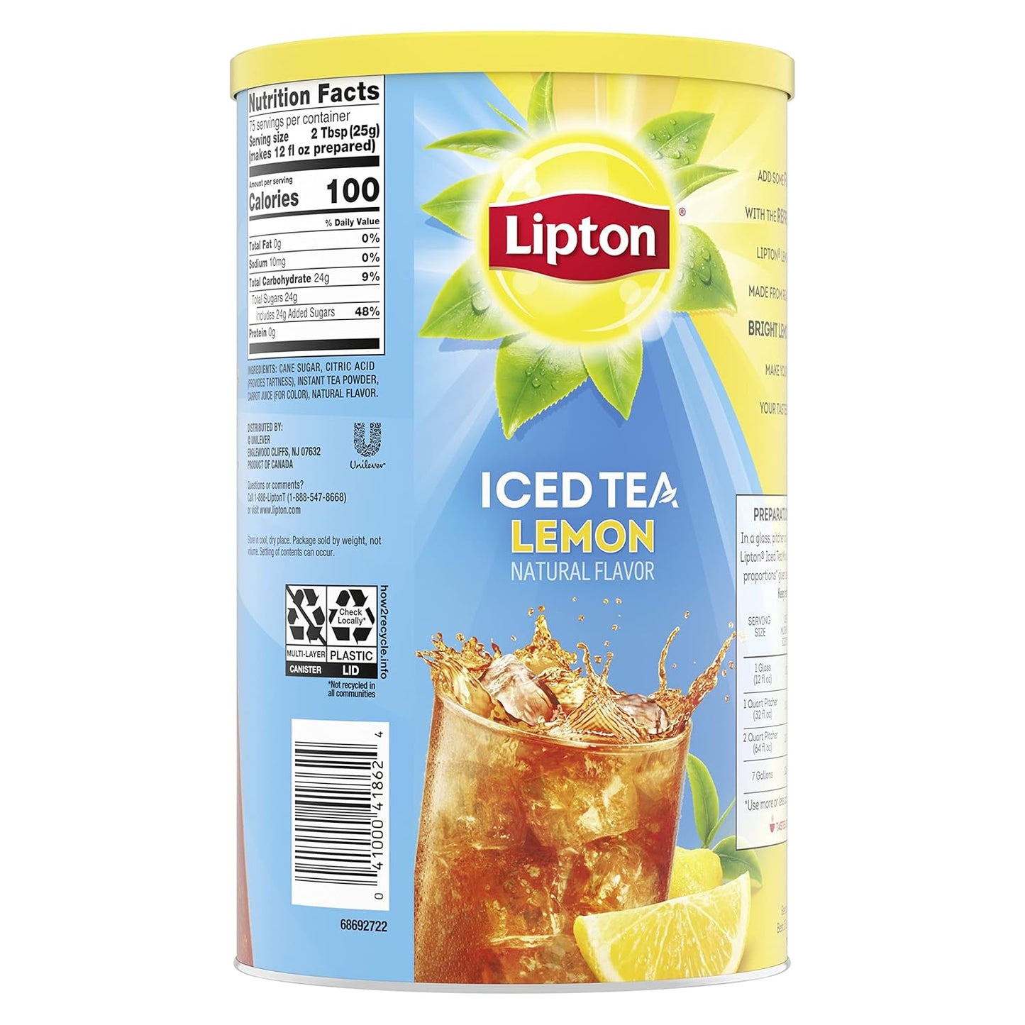 natural lemon flavor with no artificial additives