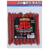 Old Wisconsin Hot & Spicy Sausage Snack Sticks – Portable Protein for Day Hikes and Overnight Camps
